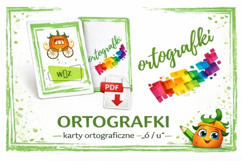 Karty ortograficzne – „ó / u” z opisem ćwiczeń .pdf
